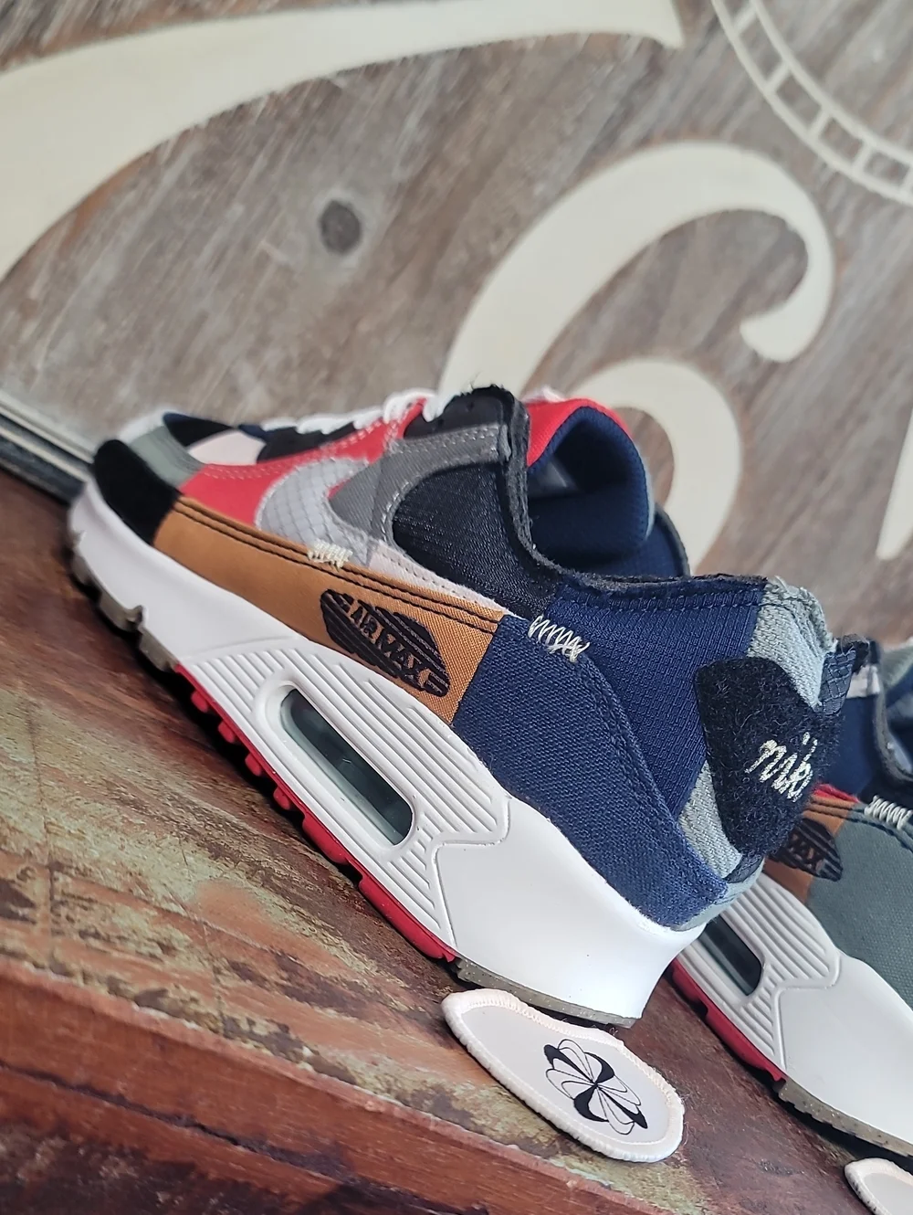 🔥 Nike Wmns Air Max 90 QS 'Legacy' 'Scrap Patchwork' Wmns 7 (Like New)